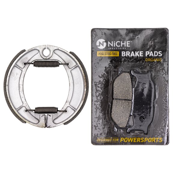 Niche Complete Organic Brake Pad with Shoe Set for Yamaha SR400 Motorcycle MK1002689