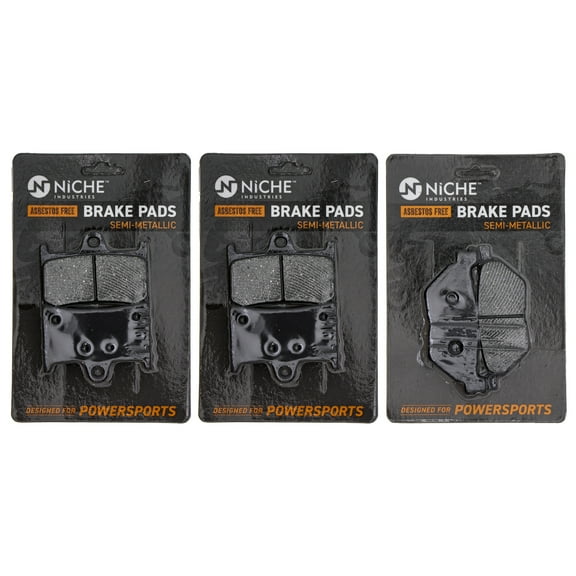 Niche Complete Semi-Metallic Brake Pad Set for Yamaha Road Star Motorcycle MK1002533