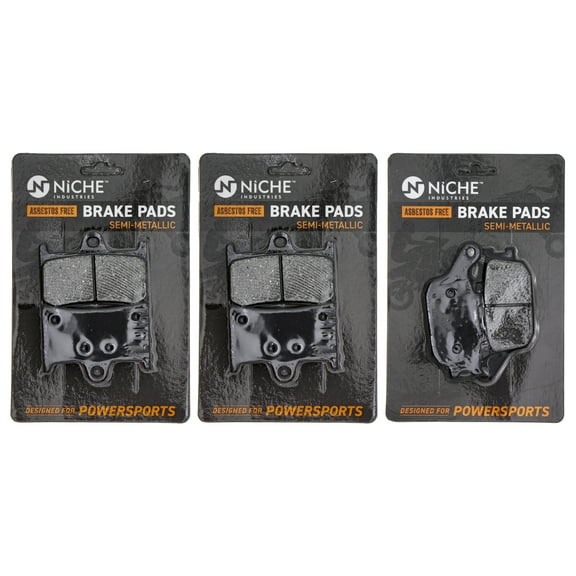 Niche Complete Semi-Metallic Brake Pad Set for Yamaha YZF R6 Motorcycle MK1002474