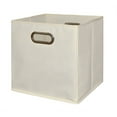 thumbnail image 1 of Niche Cubo Foldable Fabric Storage Bin, Built-in Chrome Handles - Natural, 1 of 2