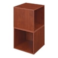 thumbnail image 1 of Niche Cubo Storage Organizer Open Bookshelf Set- 2 Cubes- Cherry, 1 of 8