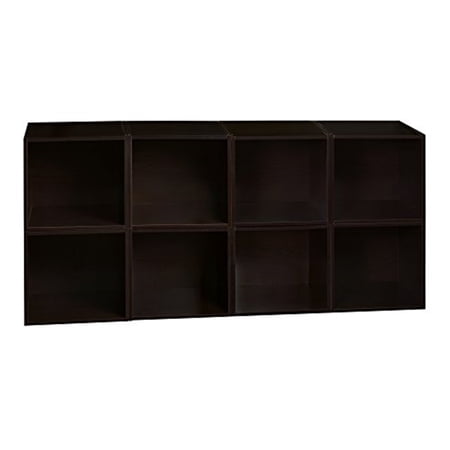 Niche Cubo Storage Organizer Open Bookshelf Set- 8 Cubes- Truffle