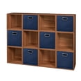 thumbnail image 1 of Niche Cubo Storage Set - 12 Cubes and 6 Canvas Bins- Warm Cherry/Blue, 1 of 4
