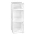 thumbnail image 1 of Niche Cubo Storage Set- 2 Full Cubes/1 Half Cube- White Wood Grain, 1 of 3
