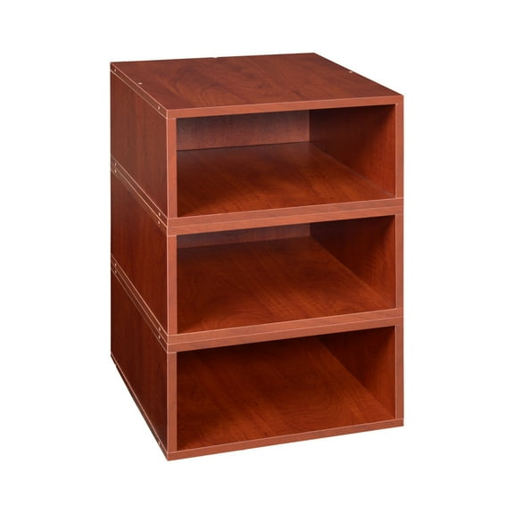 Niche Cubo Storage Set- 3 Half Size Cubes- Warm Cherry