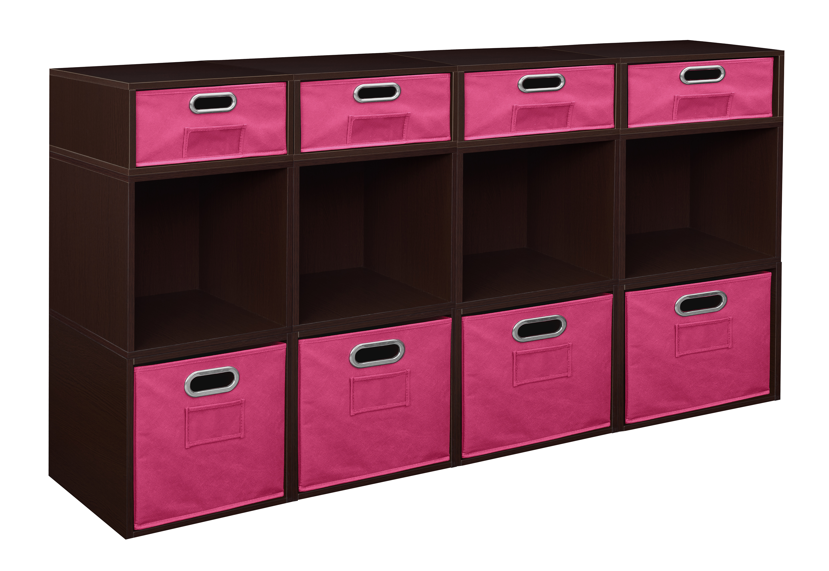 Niche Cubo Storage Set- 8 Full Cubes/4 Half Cubes with Foldable Storage Bins- Truffle/Pink - image 1 of 8
