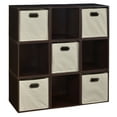 thumbnail image 1 of Niche Cubo Storage Set - 9 Cubes and 5 Canvas Bins- Truffle/Natural, 1 of 7
