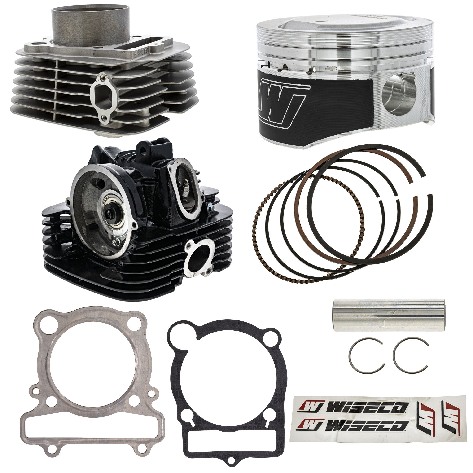 Niche Cylinder Head Wiseco Piston Gasket Kit for Yamaha Grizzly 350 10.25:1 MK1012482