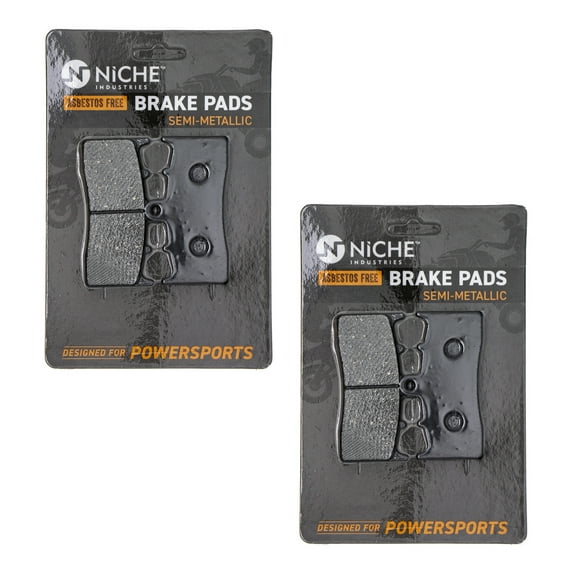 Niche Front Brake Pad Set for BMW R1150GS Semi-Metallic Motorcycle 2 Pack 519-KPA2420D