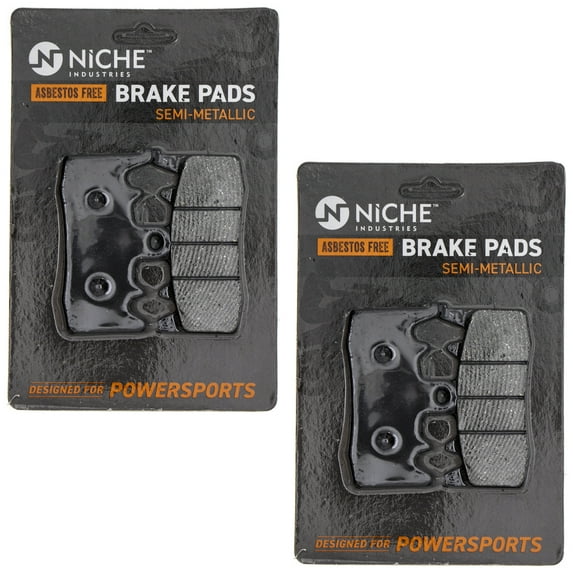 Niche Front Brake Pad Set for BMW R1200GS Semi-Metallic Motorcycle 2 Pack 519-KPA2446D