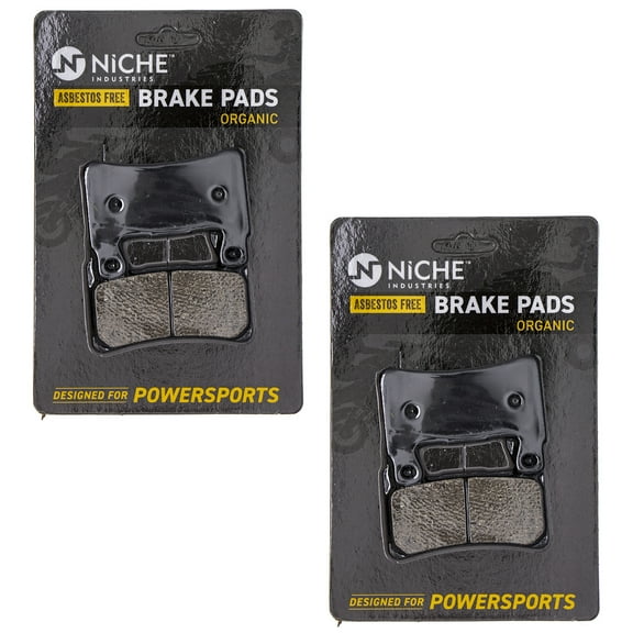Niche Front Brake Pad Set for Honda CBR600F4 Organic Motorcycle 2 Pack 519-KPA2535D
