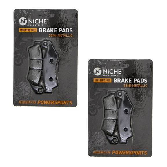 Niche Front Brake Pad Set for Honda XR250R Semi-Metallic Motorcycle 2 Pack 519-KPA2314D