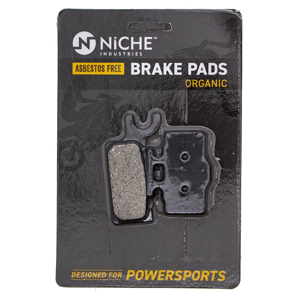 NICHE Semi-Metallic Brake Pad Set For Kawasaki Ninja ZX6R & Z1000 – Replaces OEM 43082-0072, Front & Rear