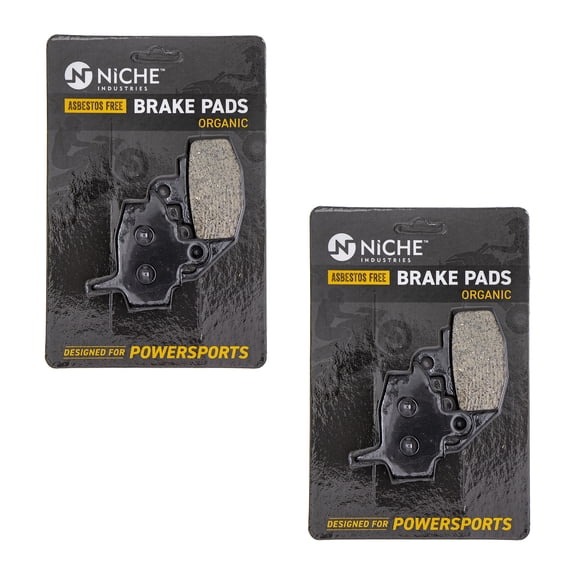 Niche Front Brake Pad Set for Kawasaki KL650 Organic Motorcycle 2 Pack 519-KPA2533D