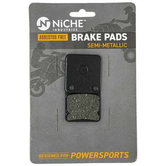 Niche Front Brake Pad Set for Yamaha Grizzly 450 Semi-Metallic UTV 519-KPA2232D