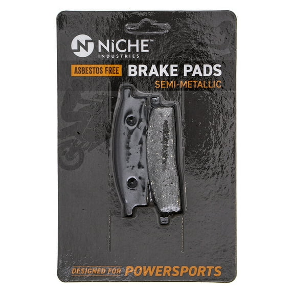 Niche Front Brake Pad Set for Yamaha TTR125 Semi-Metallic Motorcycle 519-KPA2319D