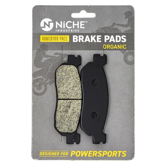 Niche Front Brake Pad Set for Yamaha TW200 Organic Motorcycle 519-KPA2686D
