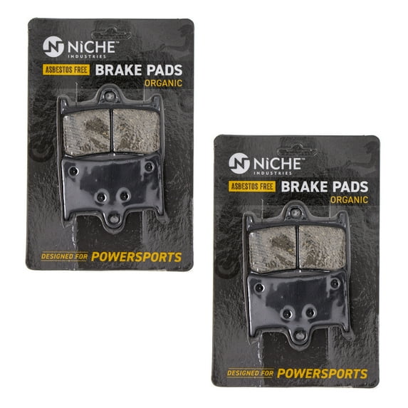 Niche Front Brake Pad Set for Yamaha YZF R6 Organic Motorcycle 2 Pack 519-KPA2481D