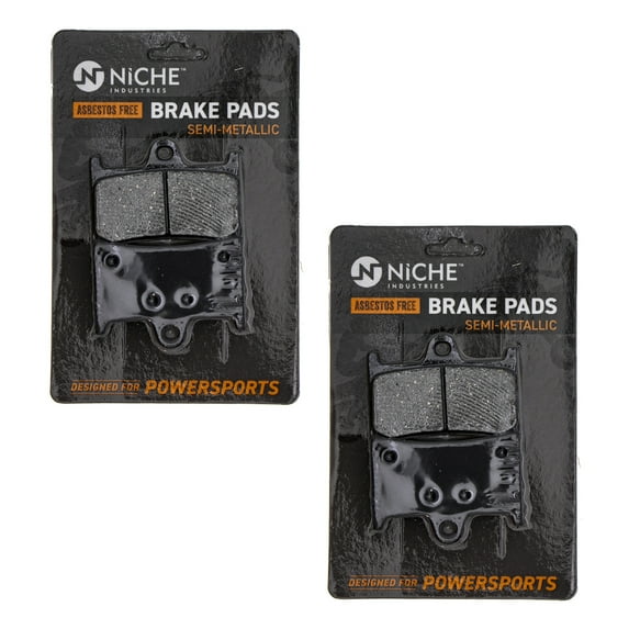 Niche Front Brake Pad Set for Yamaha YZF R6 Semi-Metallic Motorcycle 2 Pack 519-KPA2376D