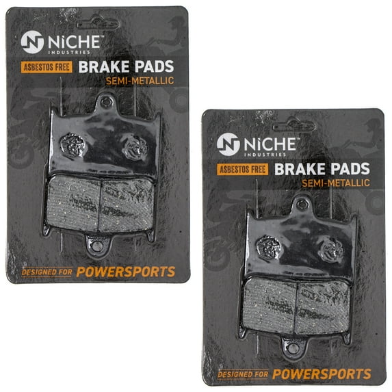 Niche Front Brake Pad for BMW Bandit 1200 Semi-Metallic Motorcycle 2 Pack 519-KPA2449D