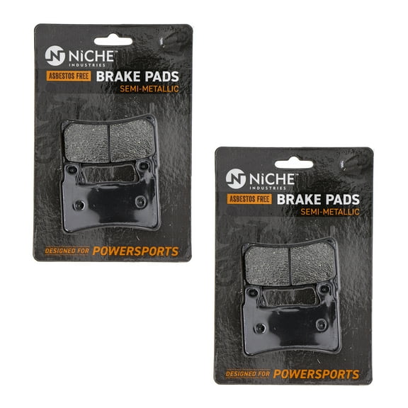 Niche Front Brake Pad for Honda CBR900RR Semi-Metallic Motorcycle 2 Pack 519-KPA2310D