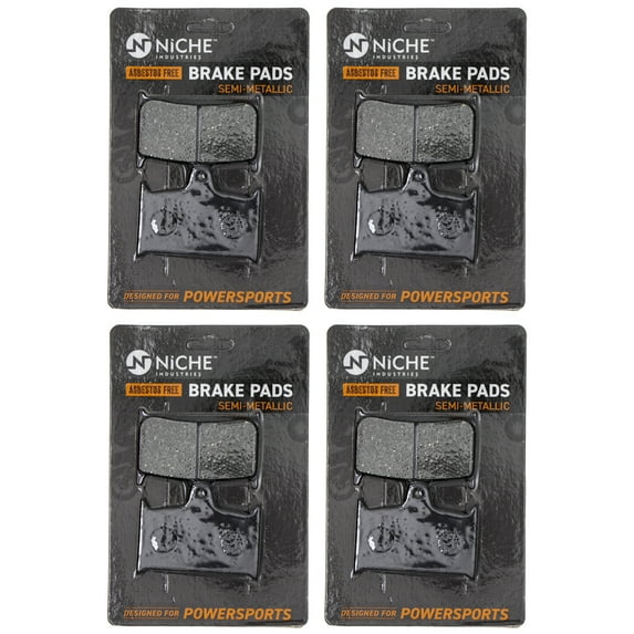 Niche Front Brake Pad for Triumph Bonneville Semi-Metallic Motorcycle 4 Pack 519-KPA2437D