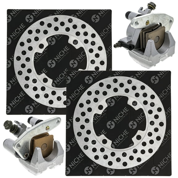 Niche Front Brake Rotor Caliper Kit for Yamaha Kodiak 400 450 Grizzly Bruin 350 MK1007972