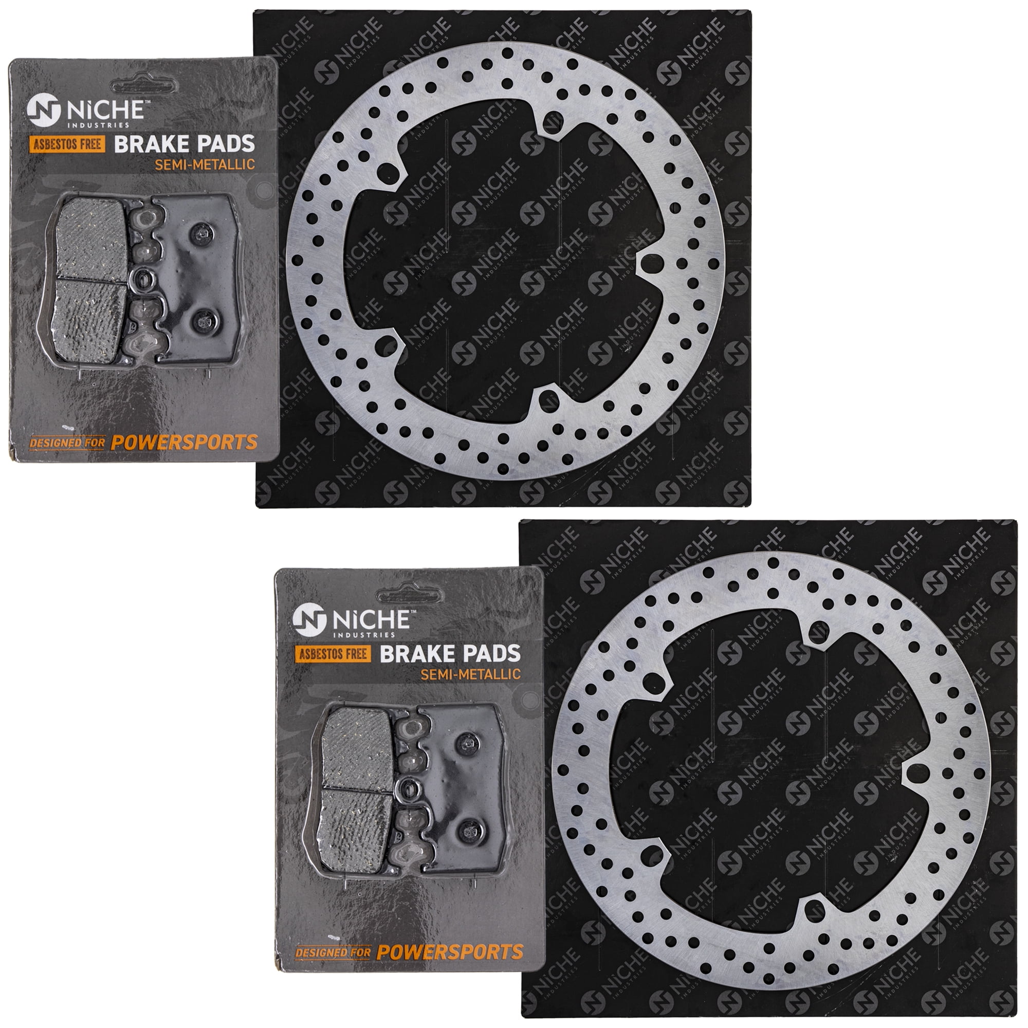 Niche Front Brake Rotor Pad Kit for BMW 34118534183 34118526566