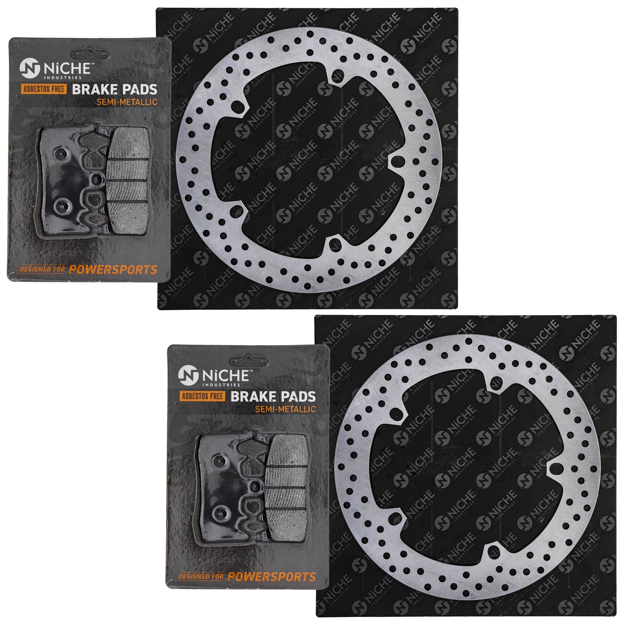 Niche Front Brake Rotor Pad Kit for BMW 34118548028 34118526566 