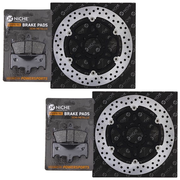 Niche Front Brake Rotor Pad Kit for Suzuki Hayabusa Motorcycle MK1006542
