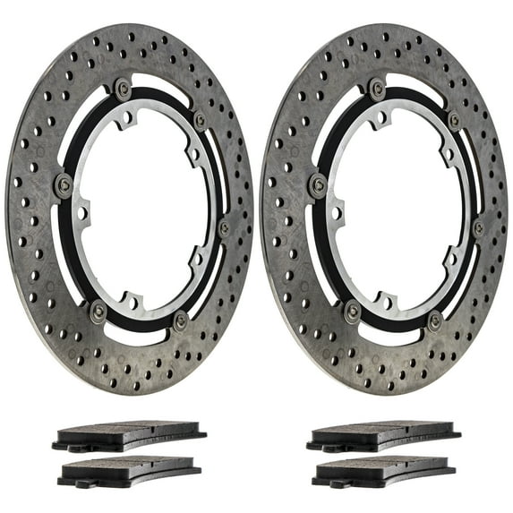 Niche Front Brake Rotor Pad Kit for Triumph T2021451 T2028202 Motorcycle MK1007275