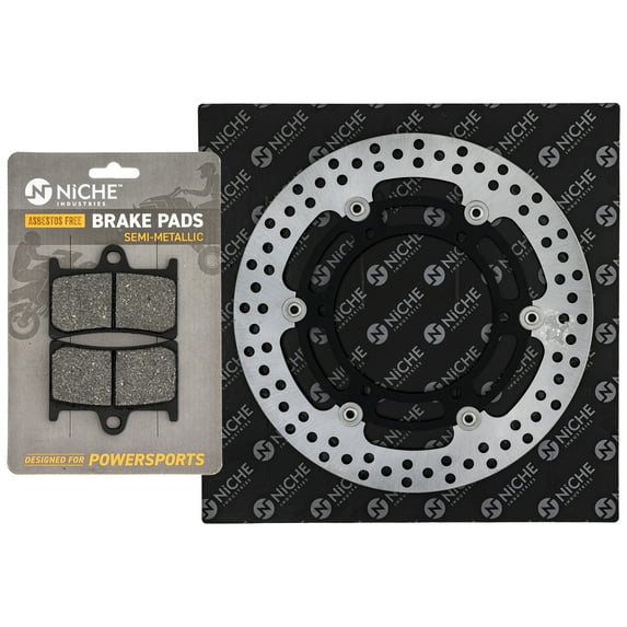 Niche Front Brake Rotor Pad Kit for Yamaha YZF R6 5JJ-W0045-00-00 Motorcycle MK1006893