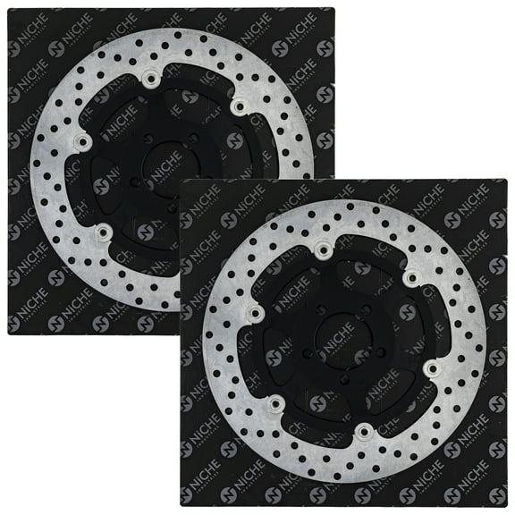 Niche Front Brake Rotor Set for Kawasaki Ninja ZX6 ZZR600 Motorcycle 519-CRT2520R
