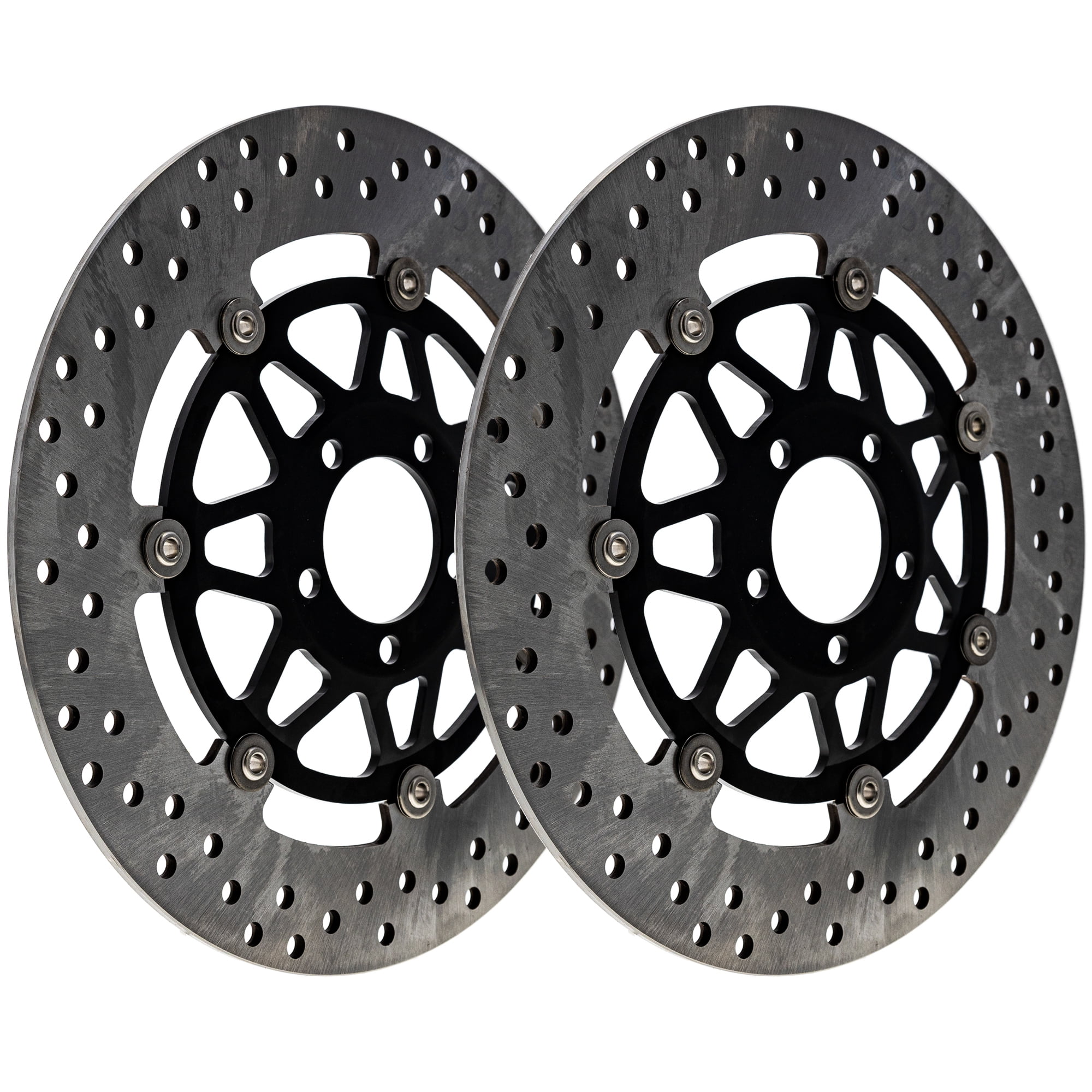 NICHE Front Brake Rotor Set For Kawasaki Ninja ZX6R / ZZR600 - Compatible With OEM 41080-1442-A4