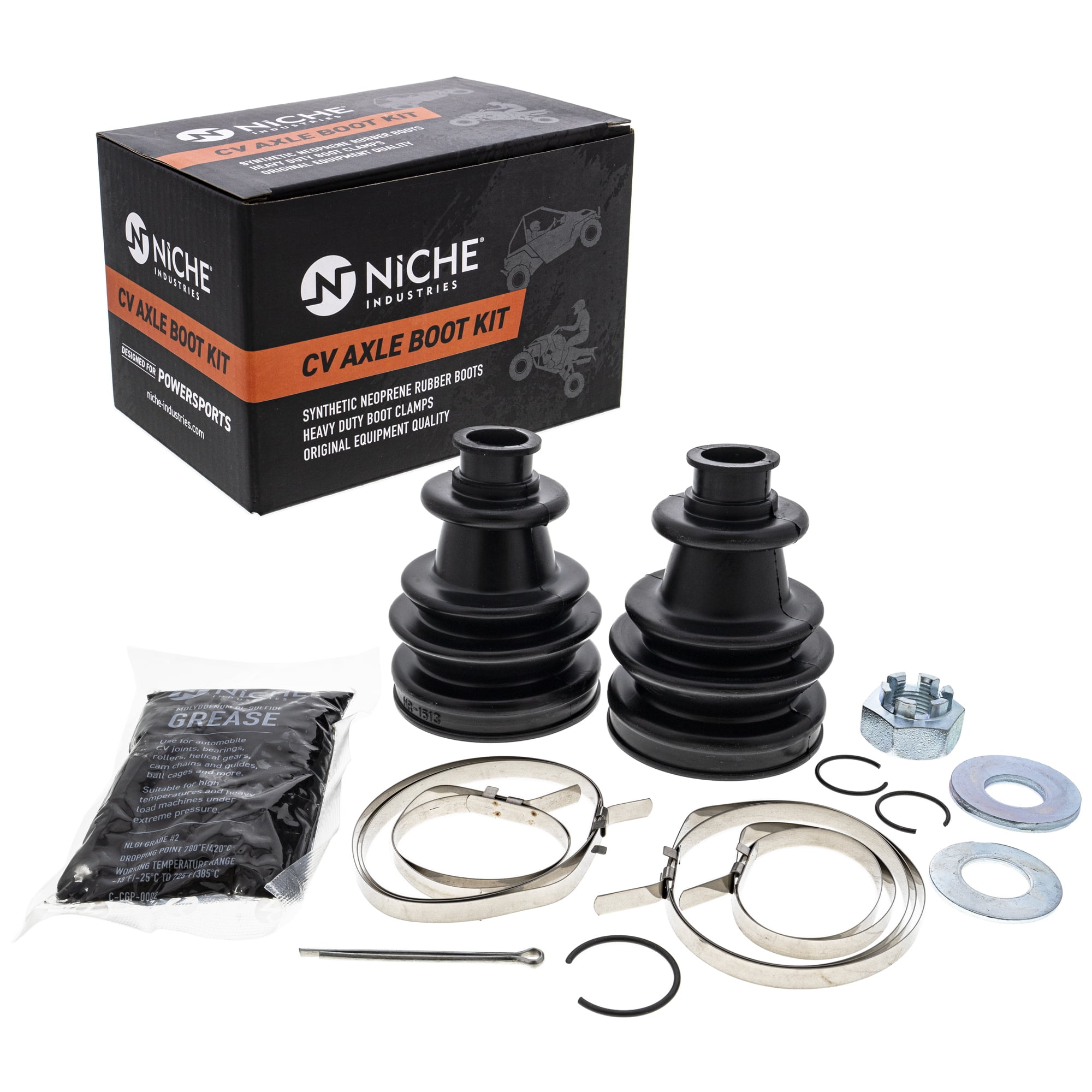 Niche Front Rear CV Axle Boot Kit Polaris RZR 1000 2203440 2203442 UTV