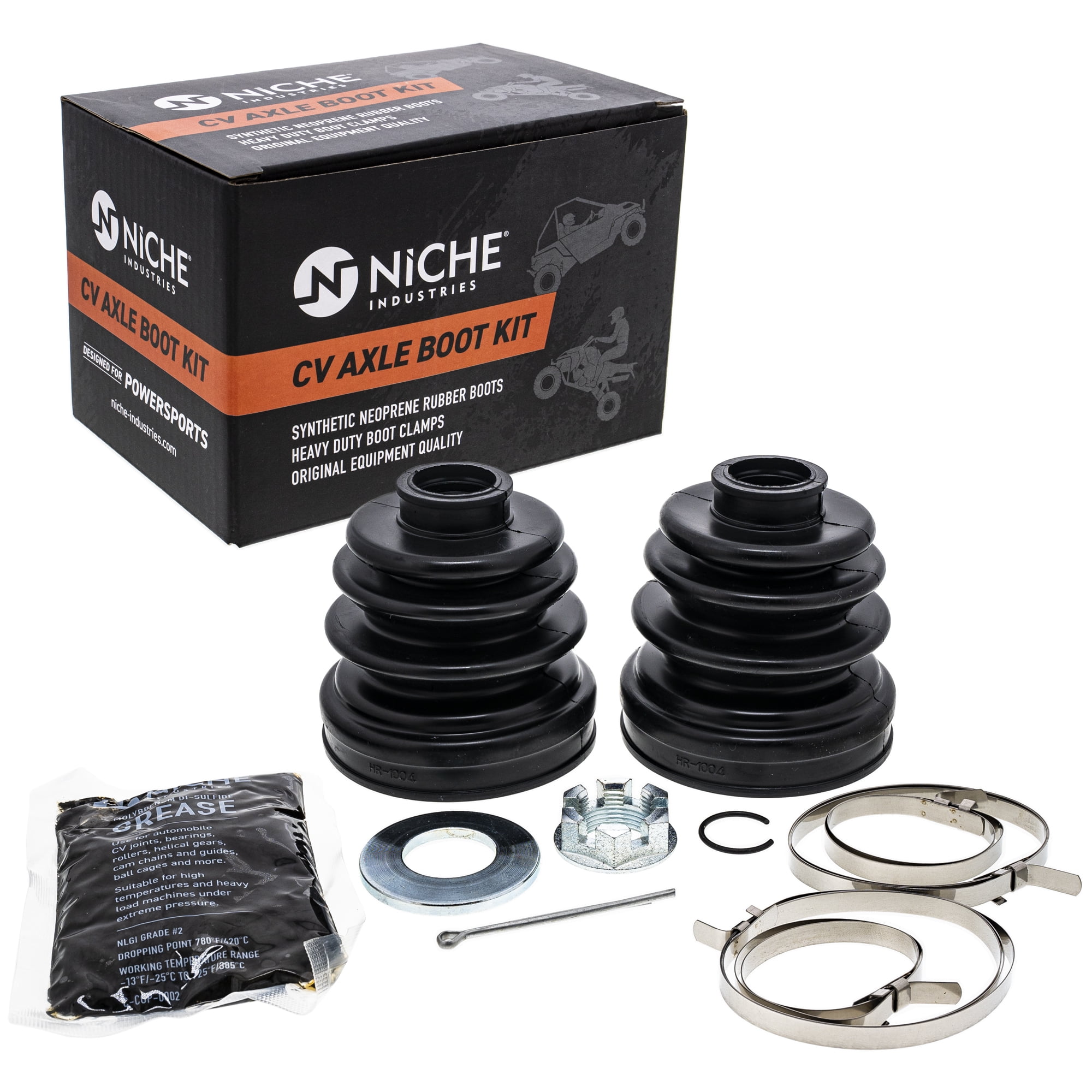 Niche Front Rear CV Axle Boot Kit for Arctic Cat Wildcat 1000 UTV 519