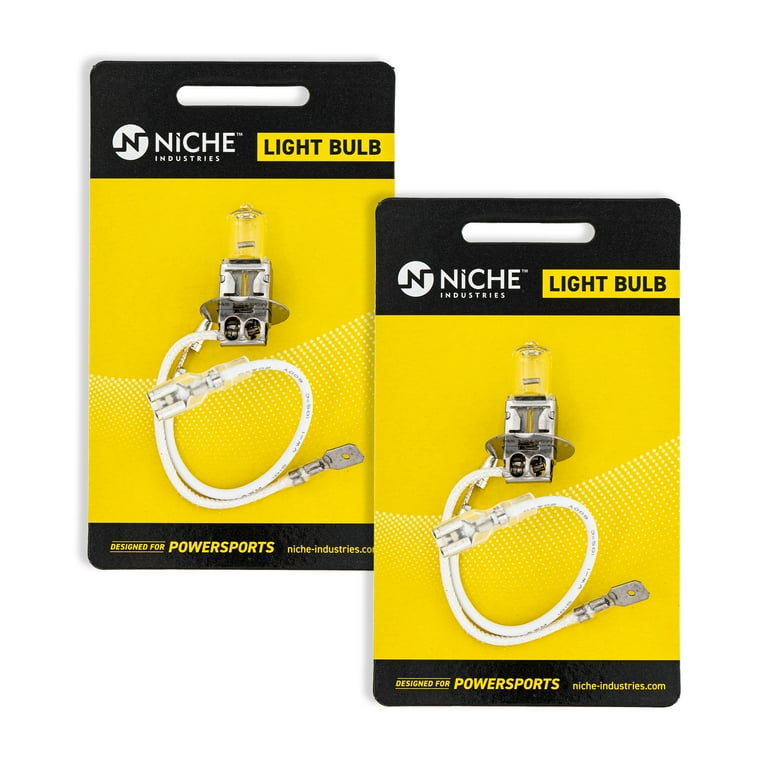 Niche H3 Headlight for Polaris Scrambler 500 4030056 ATV 2 Pack 