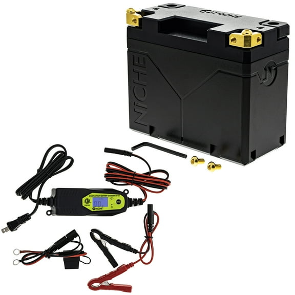 Niche Lithium Battery with Charger YB12A-A 12V for Honda Yamaha Kawasaki Motorcycle MK1015039