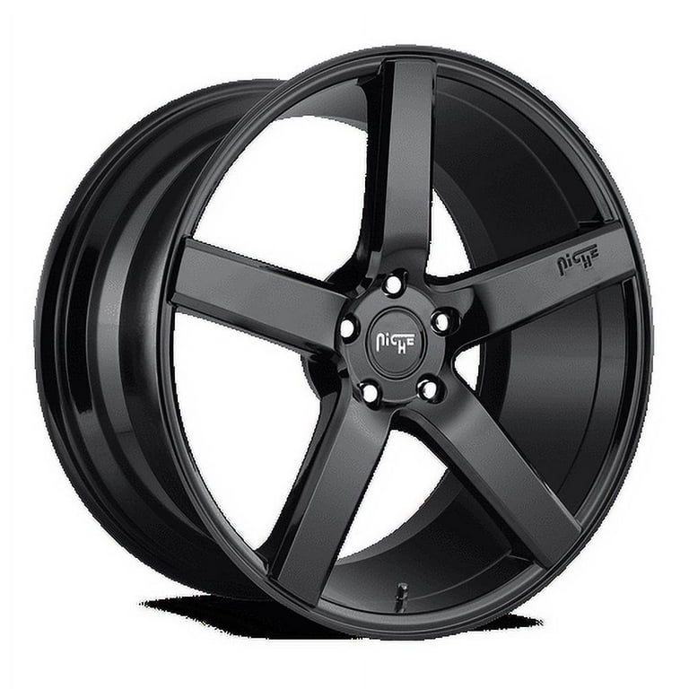 Niche M188 Milan 20X8.5 5X114.3 35Et 66.56Cb Gloss Black Wheel
