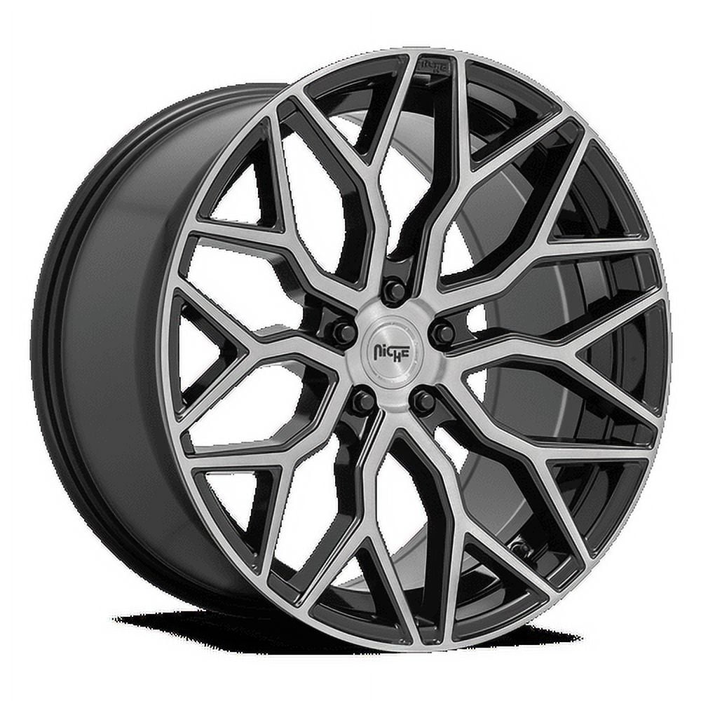 Niche M262 Mazzanti 20X10.5 5X120 35Et 74.1Cb Gloss Black Brushed Face Wheel