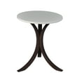 thumbnail image 1 of Niche Mia Bentwood Round Accent Side Table- Mocha Walnut Beige, 1 of 6