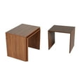 thumbnail image 1 of Niche NLST2216WN Niche Lux Side Table, Walnut - Set of 3, 1 of 3