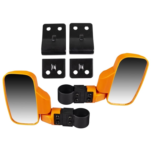 Niche Orange Break-Away Side View Mirror Set with Pro-Fit Roll Cage Bar UTV MK1002936