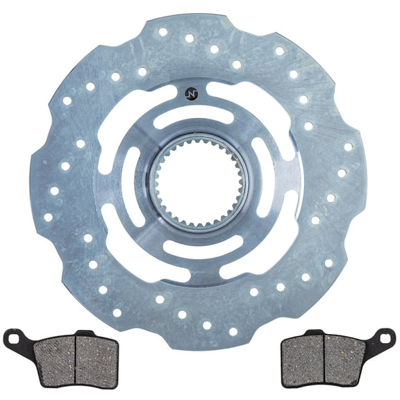 Niche Rear Brake Pad Rotor for Ski-Doo GSX 600 900 800R 507032487 Semi Metallic MK1014273