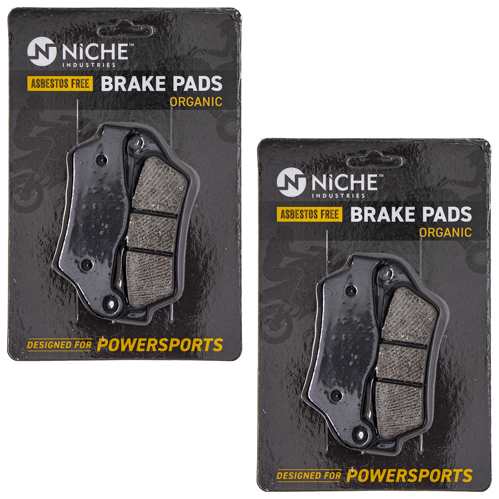 Niche Rear Brake Pad Set for BMW K1200S Organic Motorcycle 2 Pack 519KPA2563D