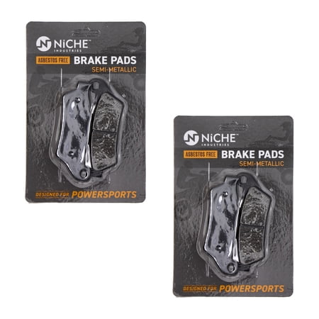 Niche Rear Brake Pad Set for BMW R850R Semi-Metallic Motorcycle 2 Pack 519-KPA2308D