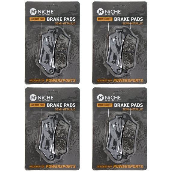 Niche Rear Brake Pad Set for BMW R850R Semi-Metallic Motorcycle 4 Pack 519-KPA2308D