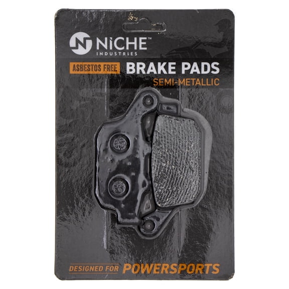 Niche Rear Brake Pad Set for Honda CBR250R Semi-Metallic Motorcycle 519-KPA2452D
