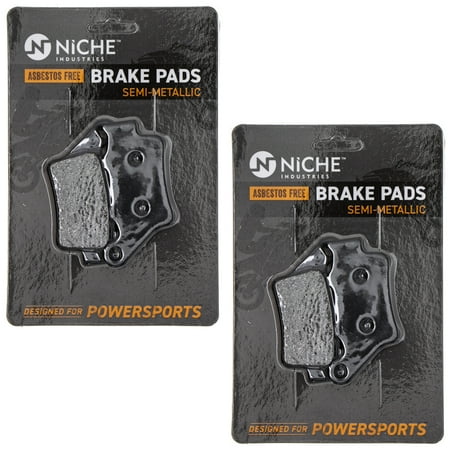 Niche Rear Brake Pad Set for KTM 1125 250 Semi-Metallic Motorcycle 2 Pack 519-KPA2442D