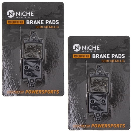 Niche Rear Brake Pad Set for KTM 65 Semi-Metallic Motorcycle 2 Pack 519-KPA2469D